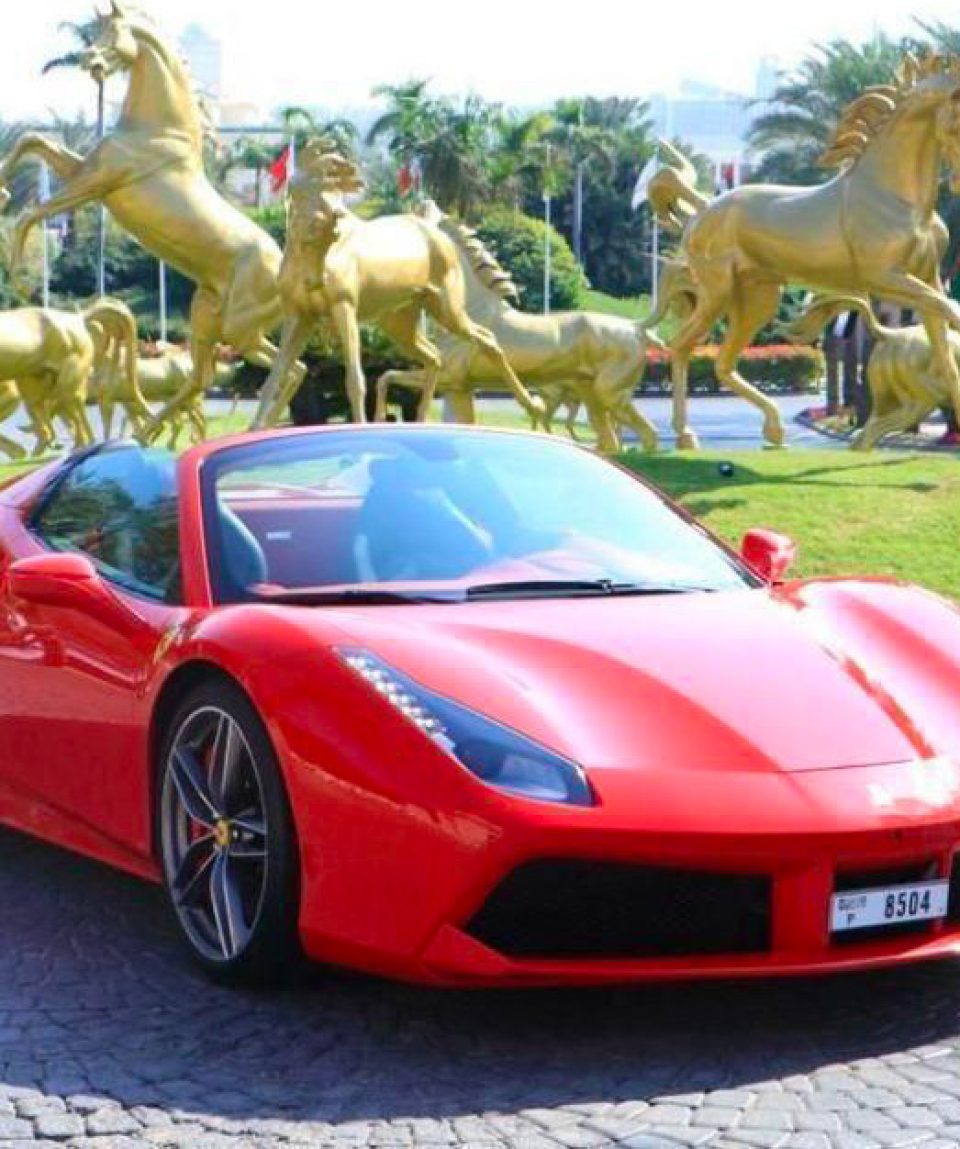 Ferrari 488 spider Rendez-vous dubai